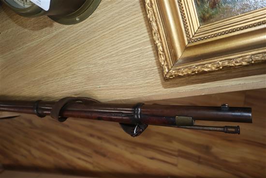 An 1868 Enfield percussion cap musket